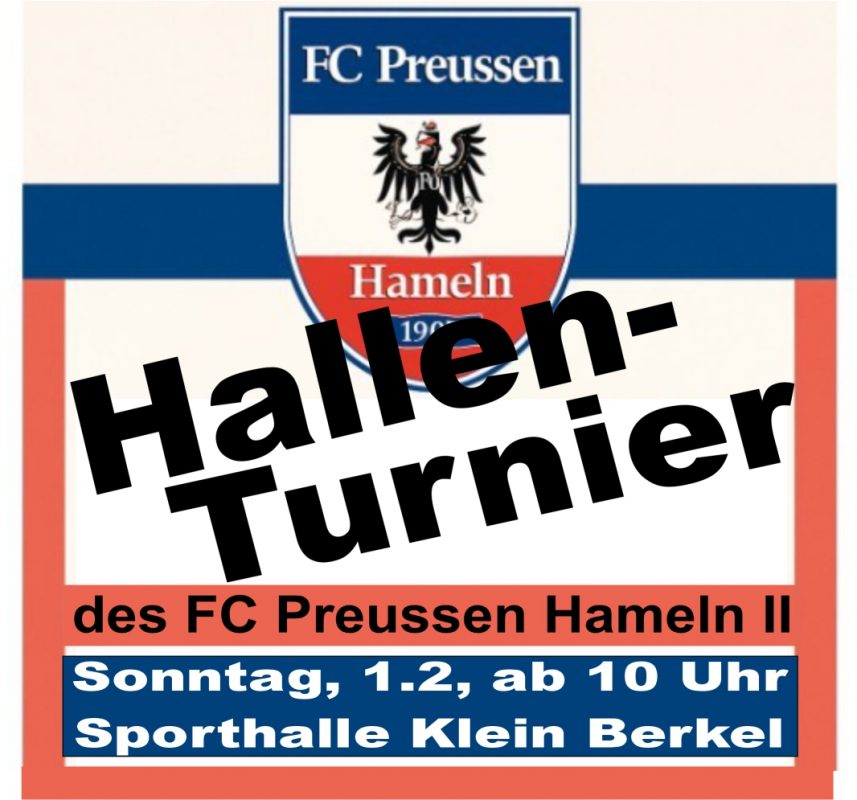 10 Teams beim Hallen-Turnier des FC Preussen II am 1. Februar in Klein Berkel