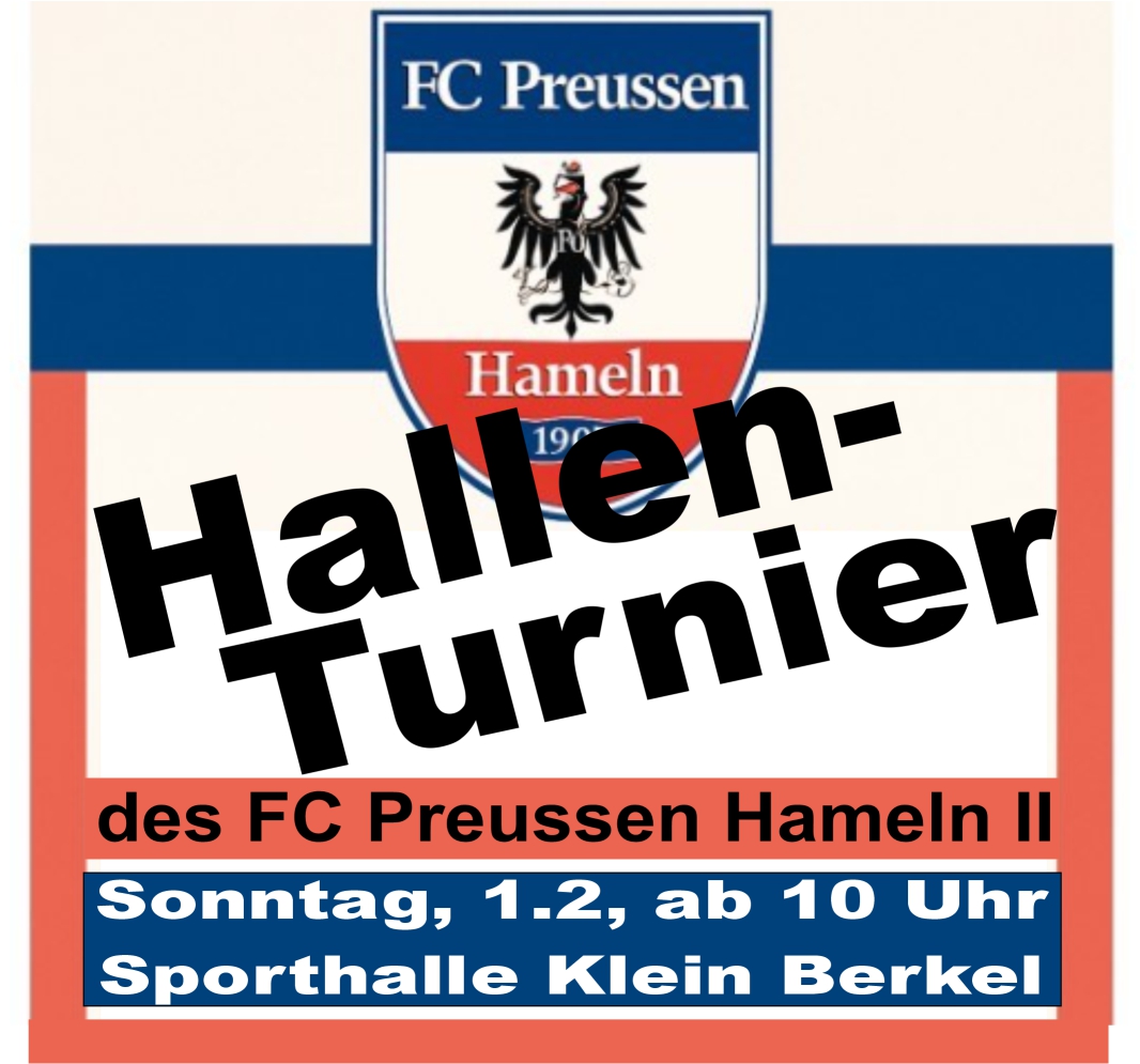 10 Teams beim Hallen-Turnier des FC Preussen II am 1. Februar in Klein Berkel
