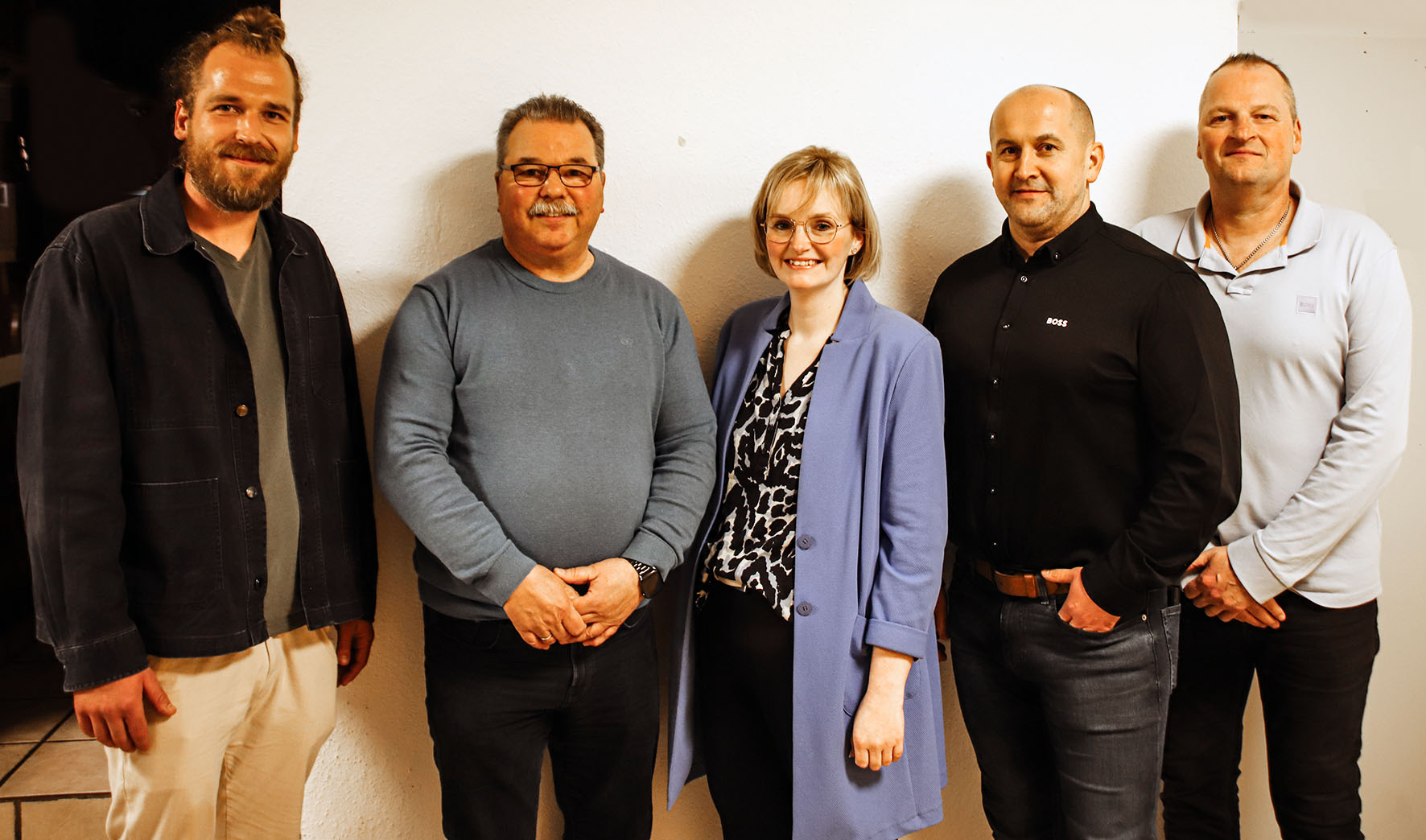 Einsttimmig gewählt: Jonas Bollmann, Wolfgang Kusch, Rebecca Mey, Waldemar Starostin, Thomas Stöck