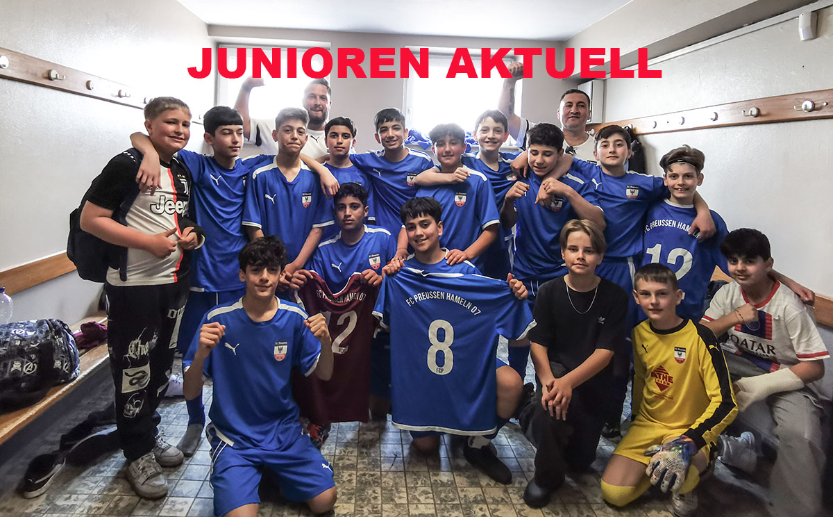 JUNIOREN AKTUELL:      D 1 besiegen mit ihrem starken 2:1 den Emmerthal-Fluch