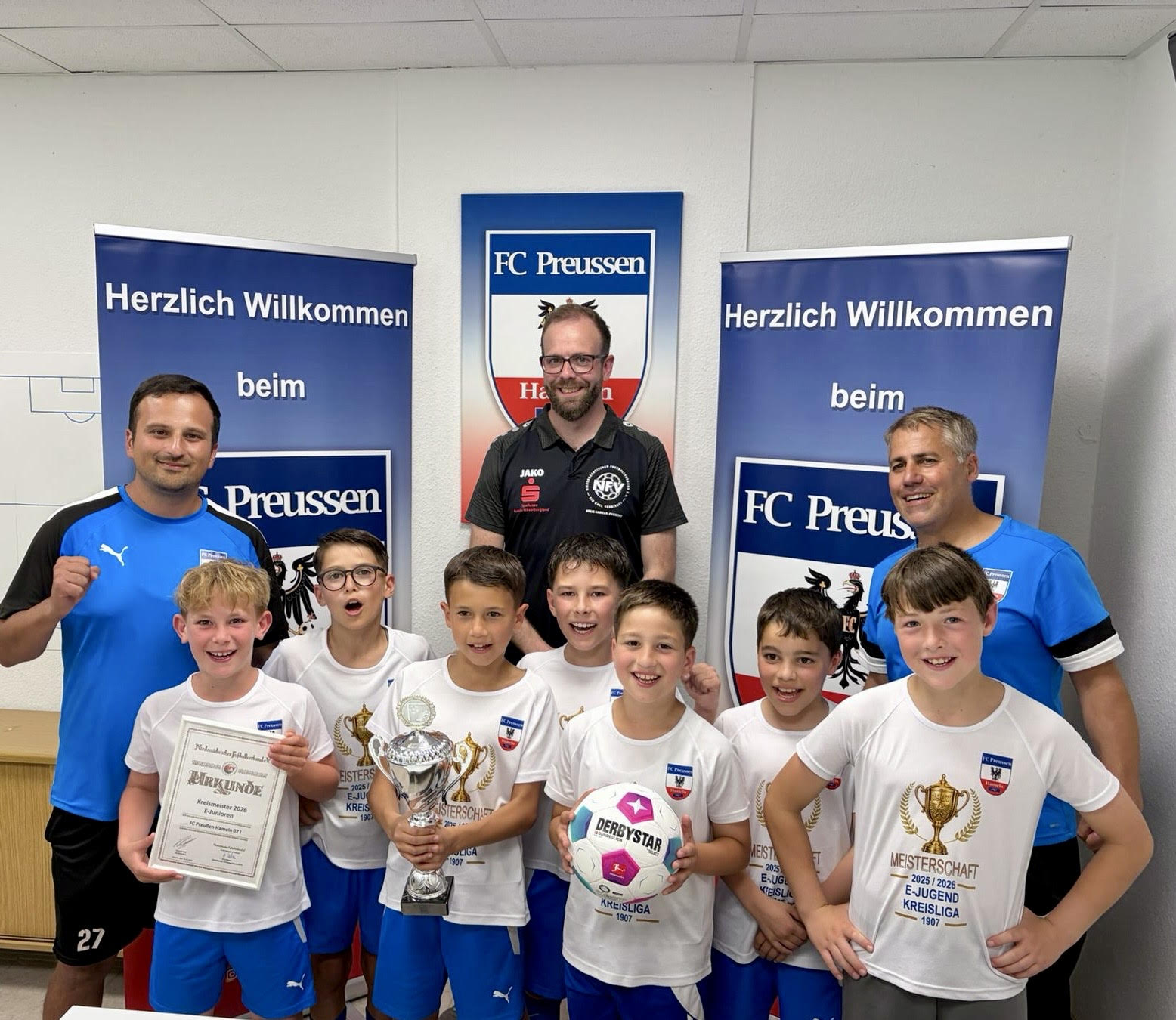 E-JUNIOREN AKTUELL: Fussballverband ehrt die 07-Kreismeister